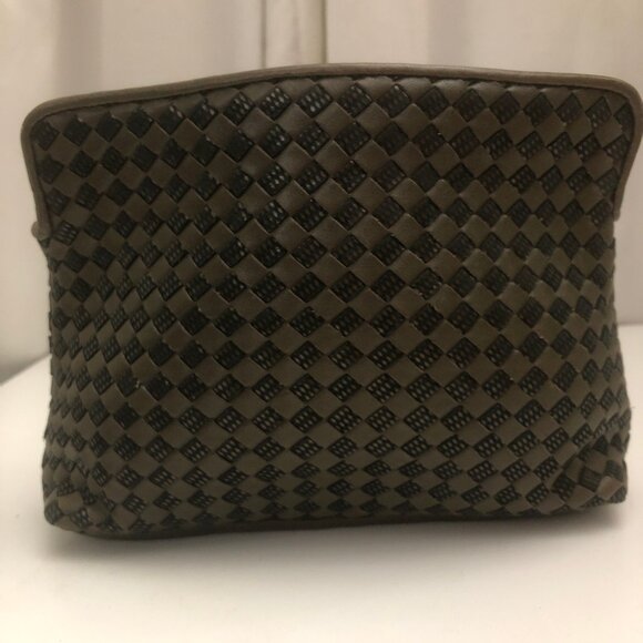 GANSON SAN FRANCISCO WOVEN LEATHER CLUTCH - Picture 14 of 14